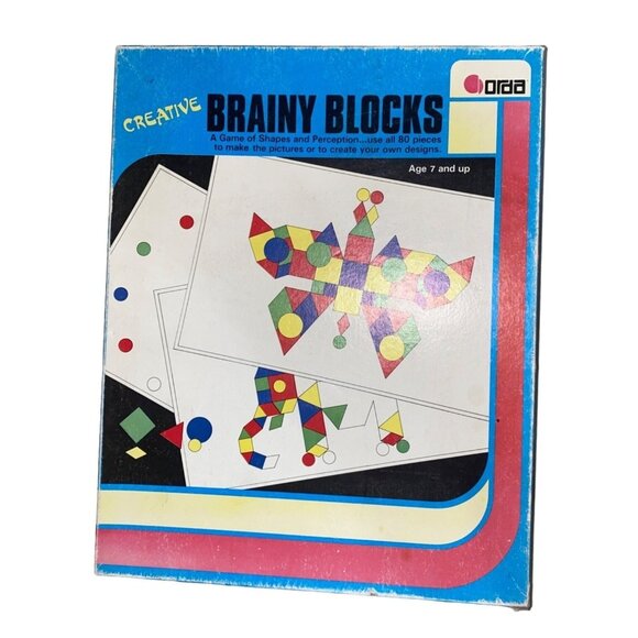 Creative Brainy Blocks Game Of Shapes & Perception For Age 7 & Up By Orda Indust - Picture 1 of 10